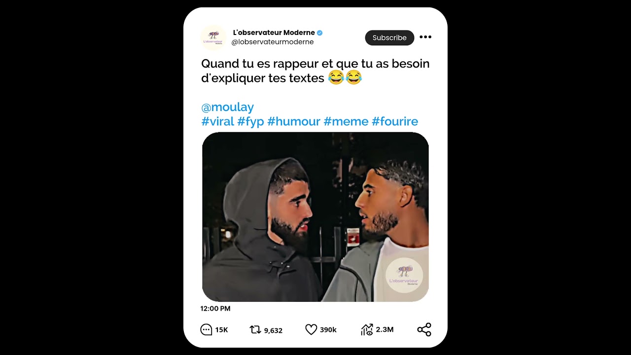 Quand tu es rappeur et que tu as besoin d'expliquer tes textes 😂😂