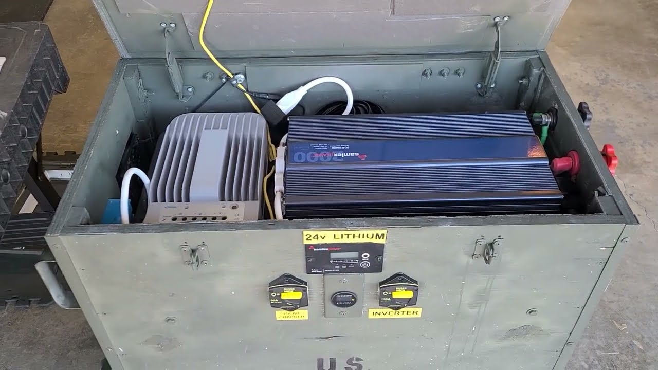 Battle Born (4) lithium battery powered 4.8 kWh power box/inverter maintenance & mods