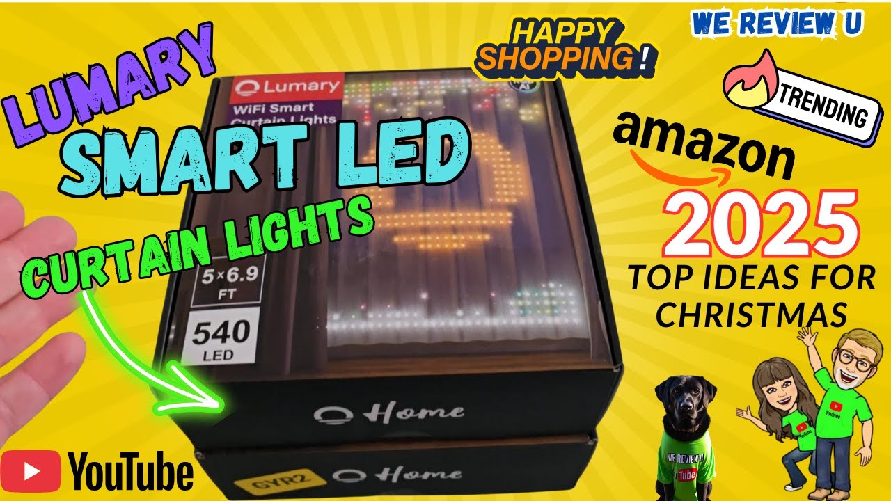 Умные светодиодные шторы LUMARY SMART LED, 5х6,9 футов.