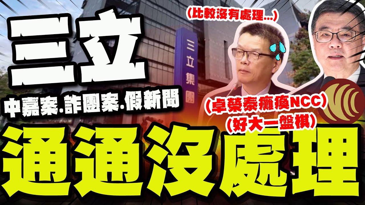 【全程字幕】中嘉壟斷案.詐團洗錢案全擺爛? NCC代理主委認了