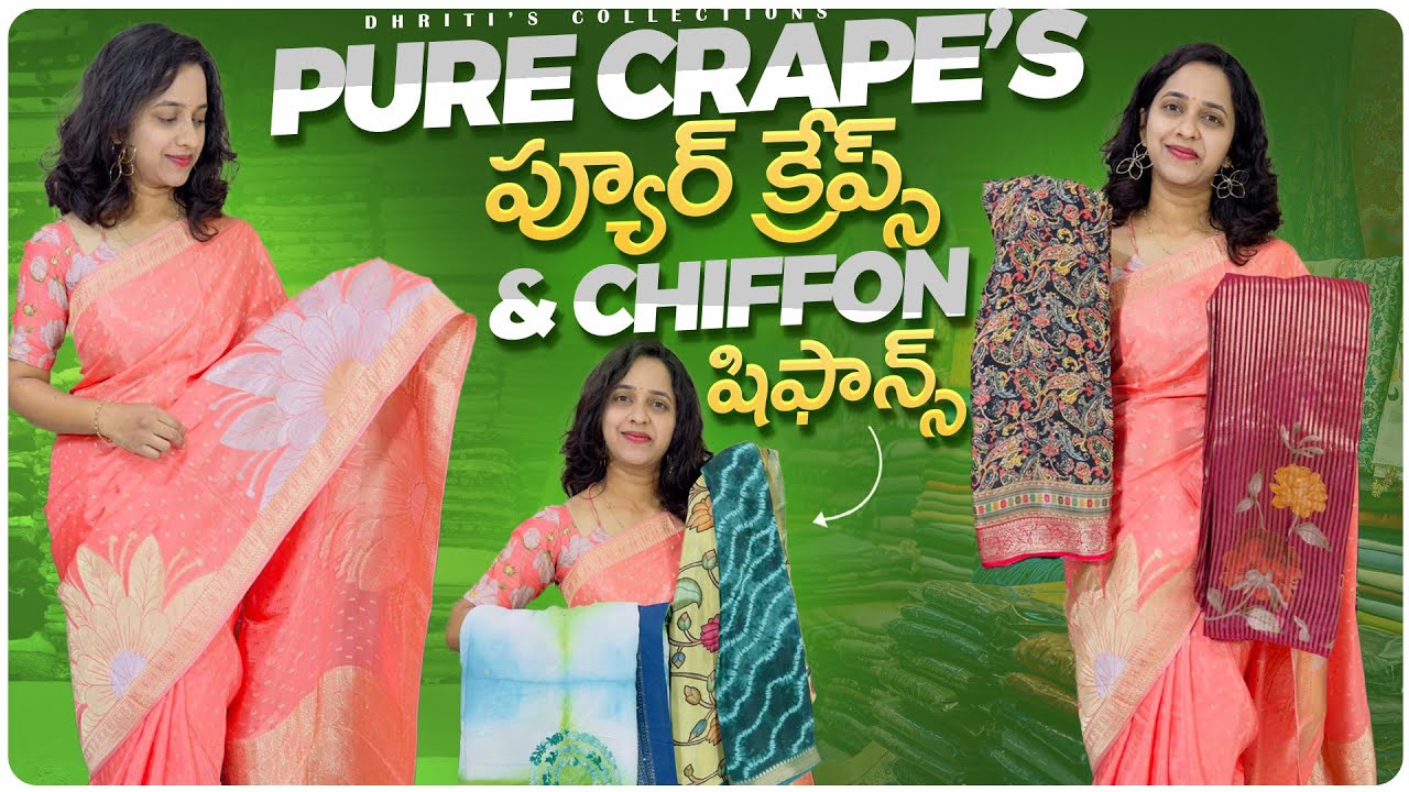 Order 6301119663 pure crapes & Chinon chiffons