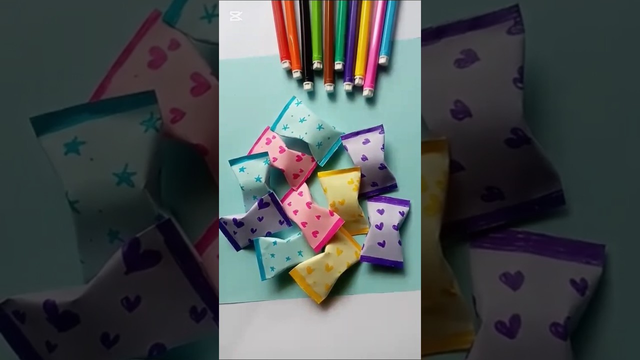 Diy paper candy gift for kids # cute gift idea # easy paper craft