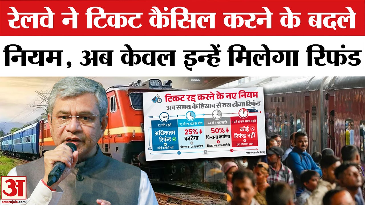 Railway Ticket Cancellation Rules: टिकट कैंसिल करने के नए नियम जान लीजिए | Train Ticket Refund Rule