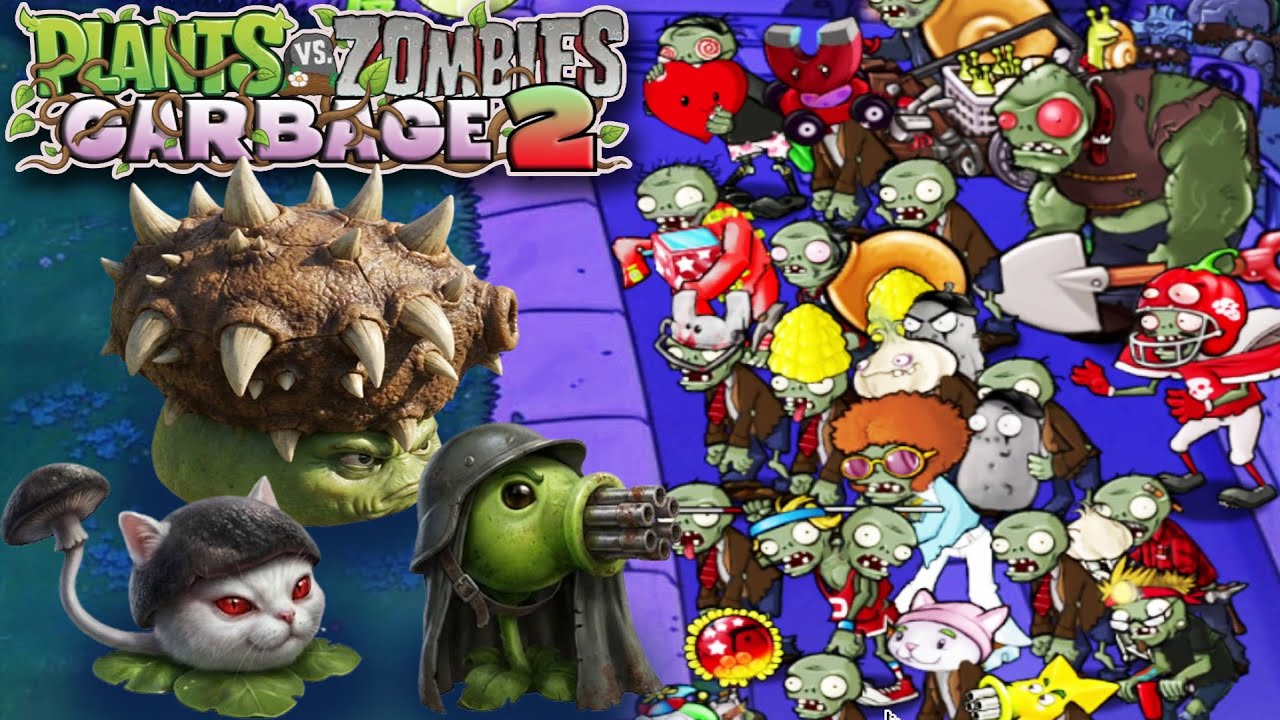 PvZ Waste Vs Zombies SuperModel (Garbage2) v1.01 | Gameplay NIGHT Level 2-1 to 2-10