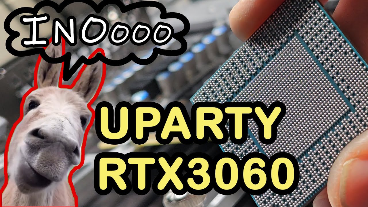 Naprawa Inno3d RTX3060 - Brak obrazu – Rebbaling GPU i VRAM