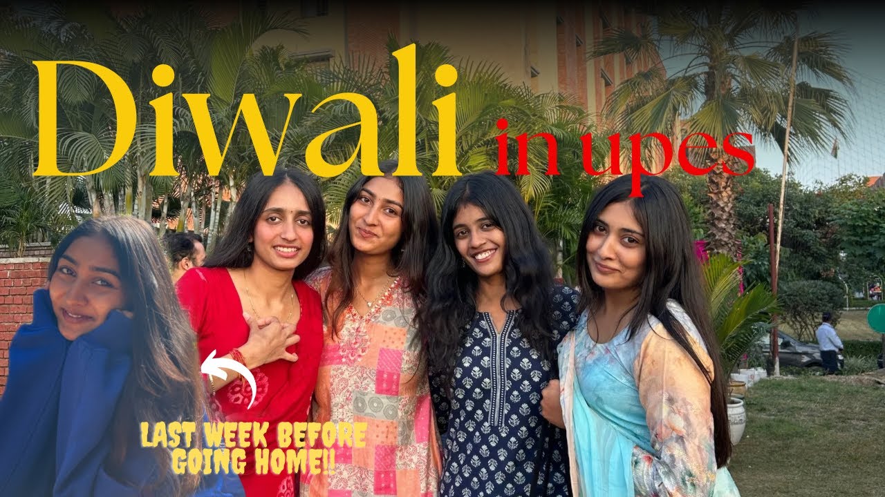 Diwali week in upes dehradun | college life as a last year | upes dehradun vlogs✨