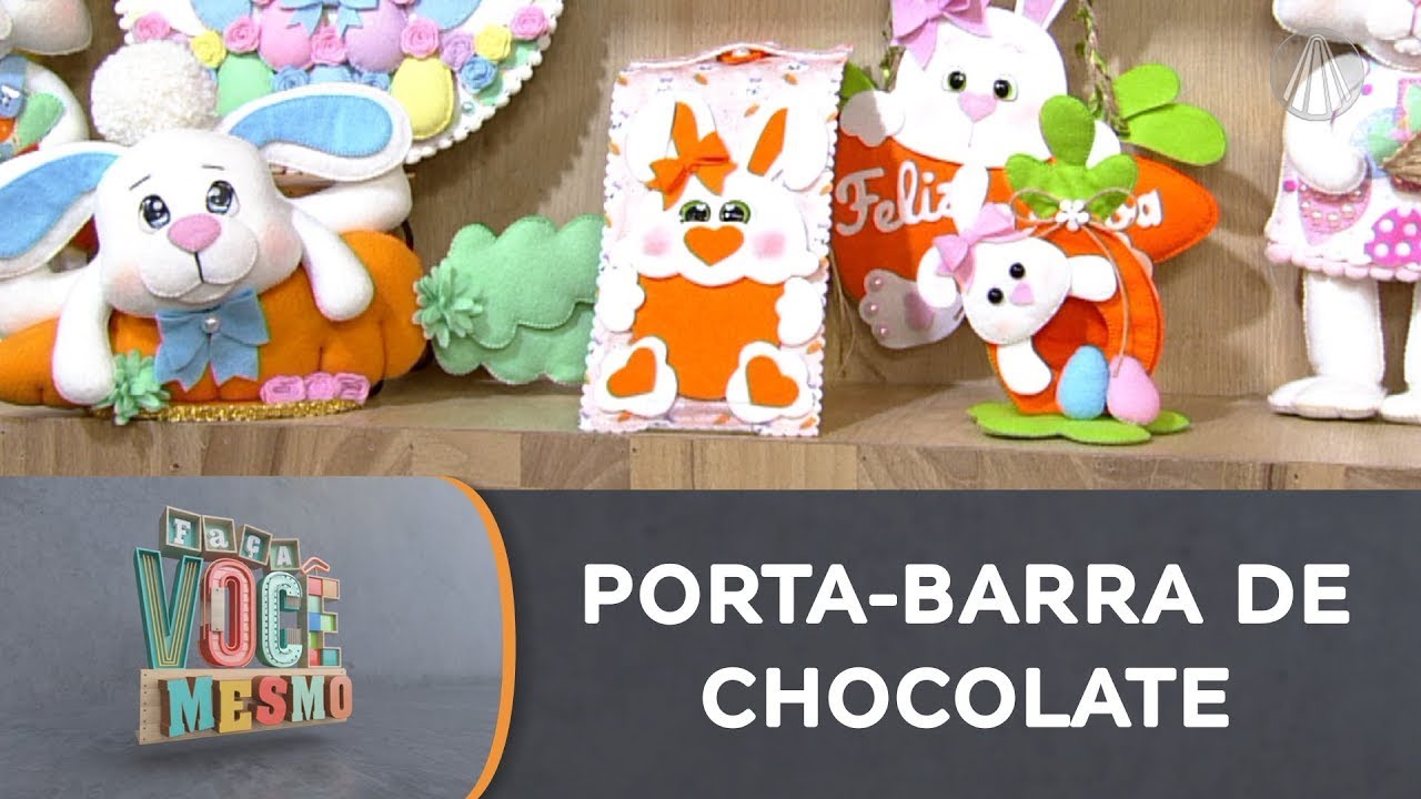 Porta-barra de chocolate de coelhinho sem costura | PÁSCOA