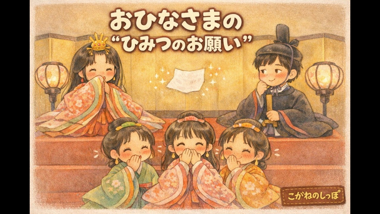 【絵本 読み聞かせ】（２２３）おひなさまの“ひみつのお願い”
