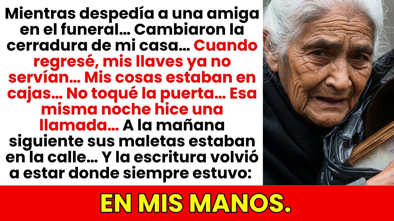 Cambiaron la Cerradura Mientras Yo Estaba en un Funeral. Al Volver, Encontraron Sus Maletas en la