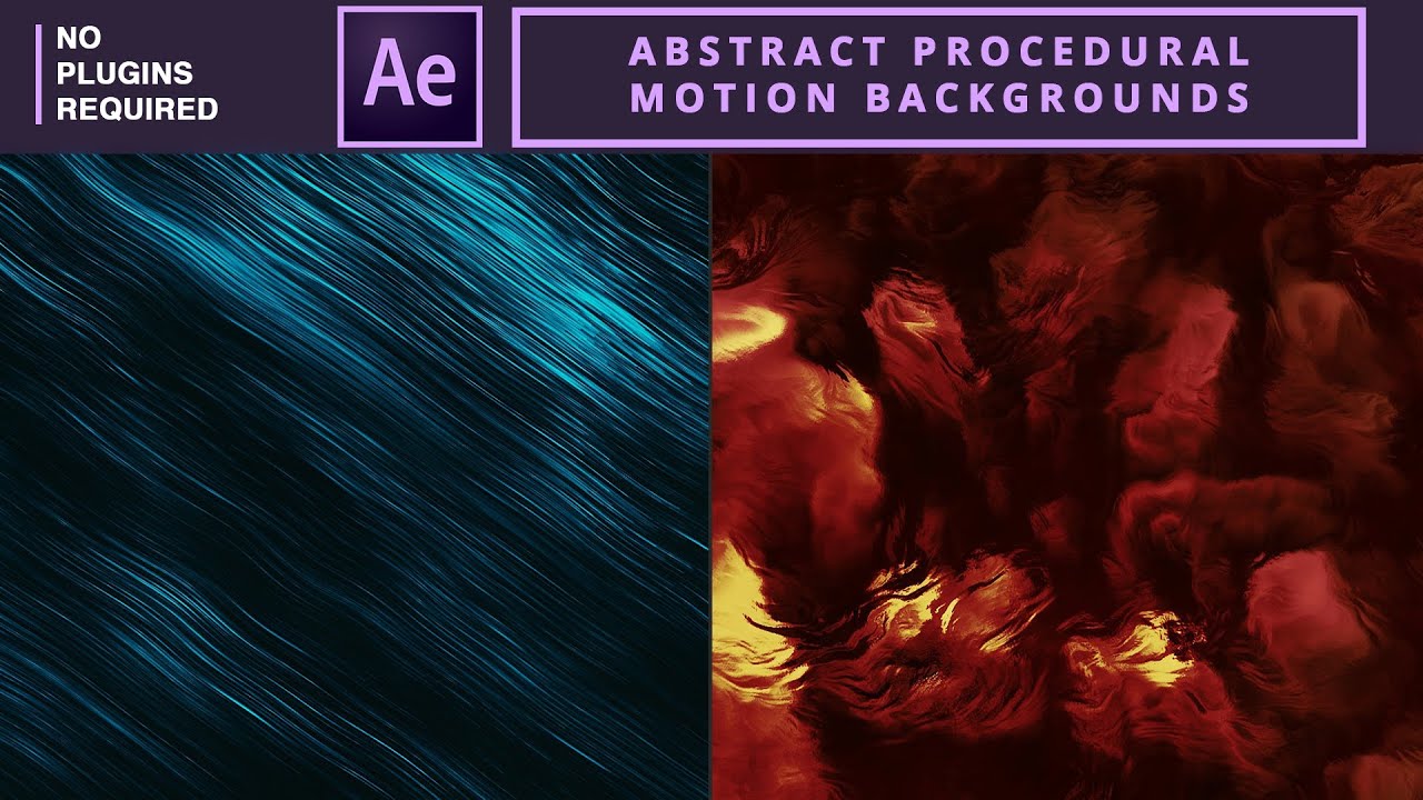 Абстрактные процедурные фоны с движением в AE | Учебное пособие по After Effects
