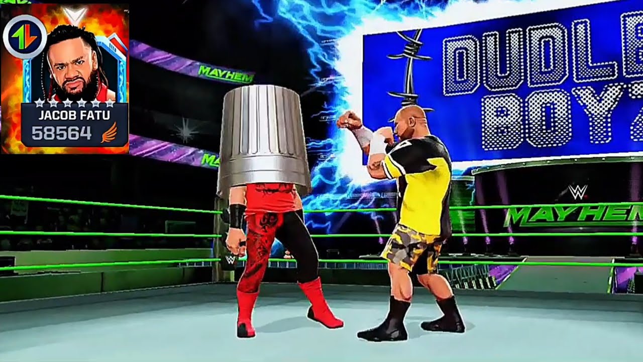 One Shot Boss Jacob Fatu Even Game Play в WWE Mayhem