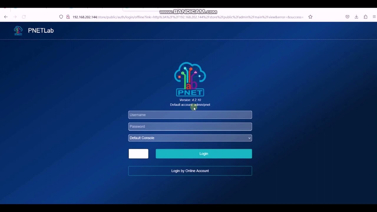 Начало работы в PNETLab
