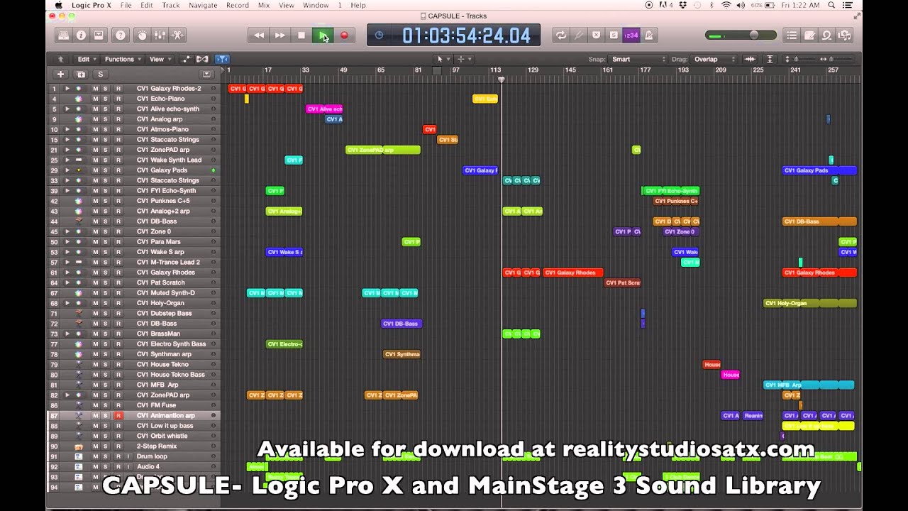 Capsule  Logic Pro x & MainStage 3 Sound Collection Preview