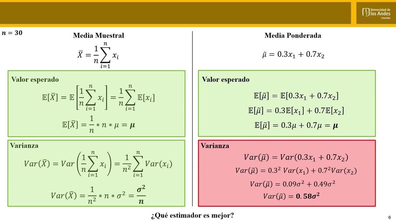 Video 1 - Propiedades Estimadores - FME