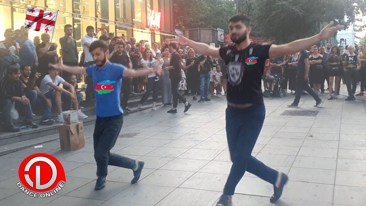 Azerbaycanli reqqaslar Tbilisi'de Yeni gürcü Shalaxo reqsi ❤