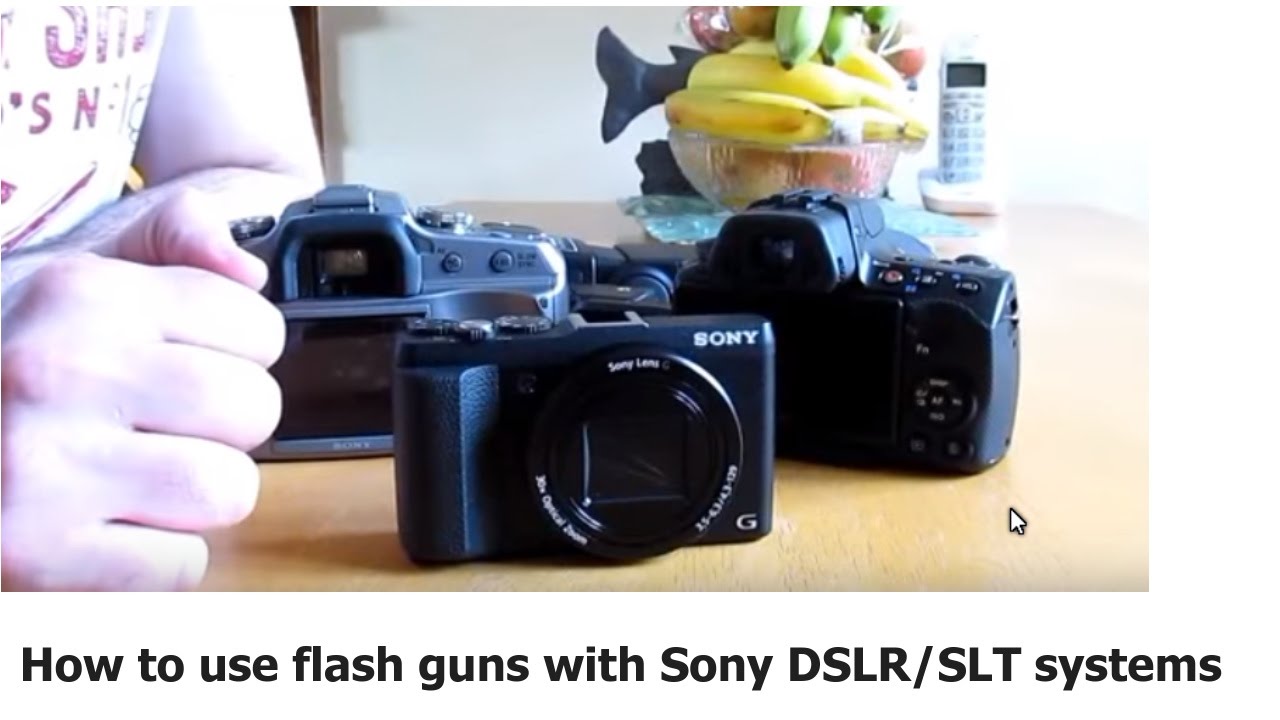 How to use Flash guns with Sony DSLR SLT hot shoe mount