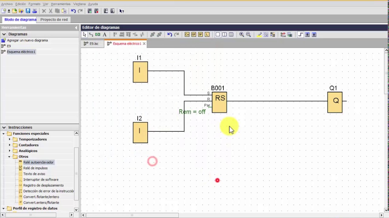 Siemens LOGO! (3) - Funciones RS y relé de impulsos