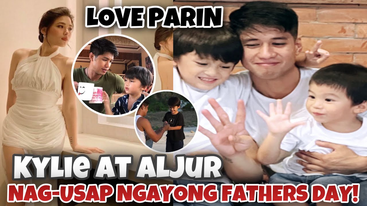 Kylie at Aljur Abrenica ang sweet ngayong fathers day yahoo happy din sina Alas at Axl w/ sweet chat