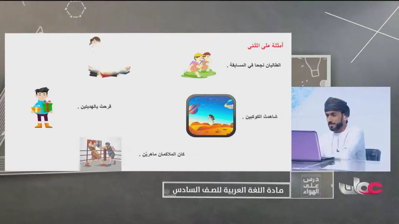 شرح درس المثنى للصف السادس الفصل الثاني - اللغة العربية