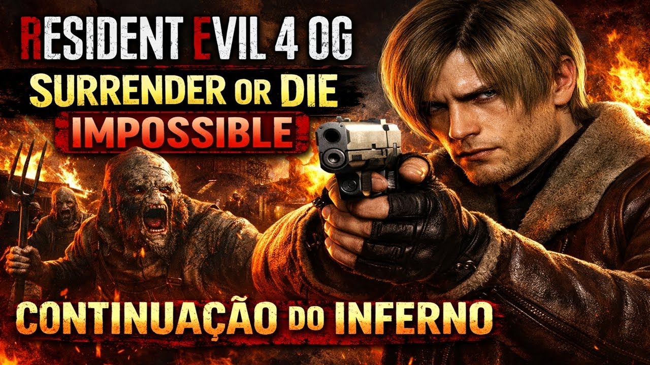 RESIDENT EVIL 4 OG – SURRENDER OR DIE IMPOSSIBLE | ISSO NÃO ACABA NUNCA