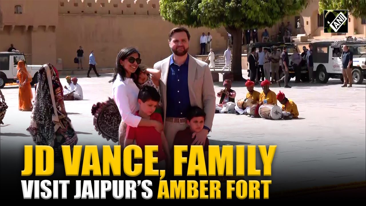 US Vice President JD Vance and family visit iconic Amber fort in Jaipur during his 4-day India tour