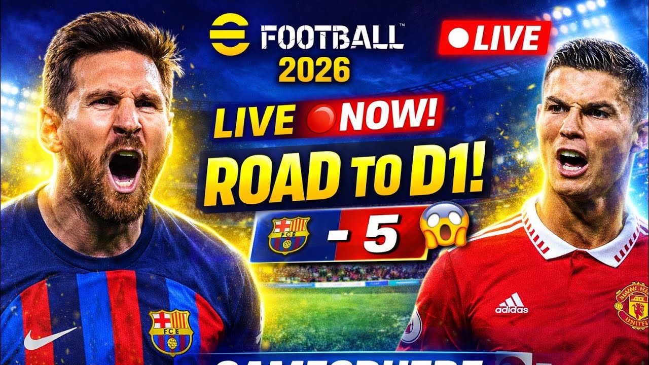 ROAD TO D1 LIVE 🔴 | Every 10 Subs = Player Upgrade! 😍 | eFootball 2026 Mobile