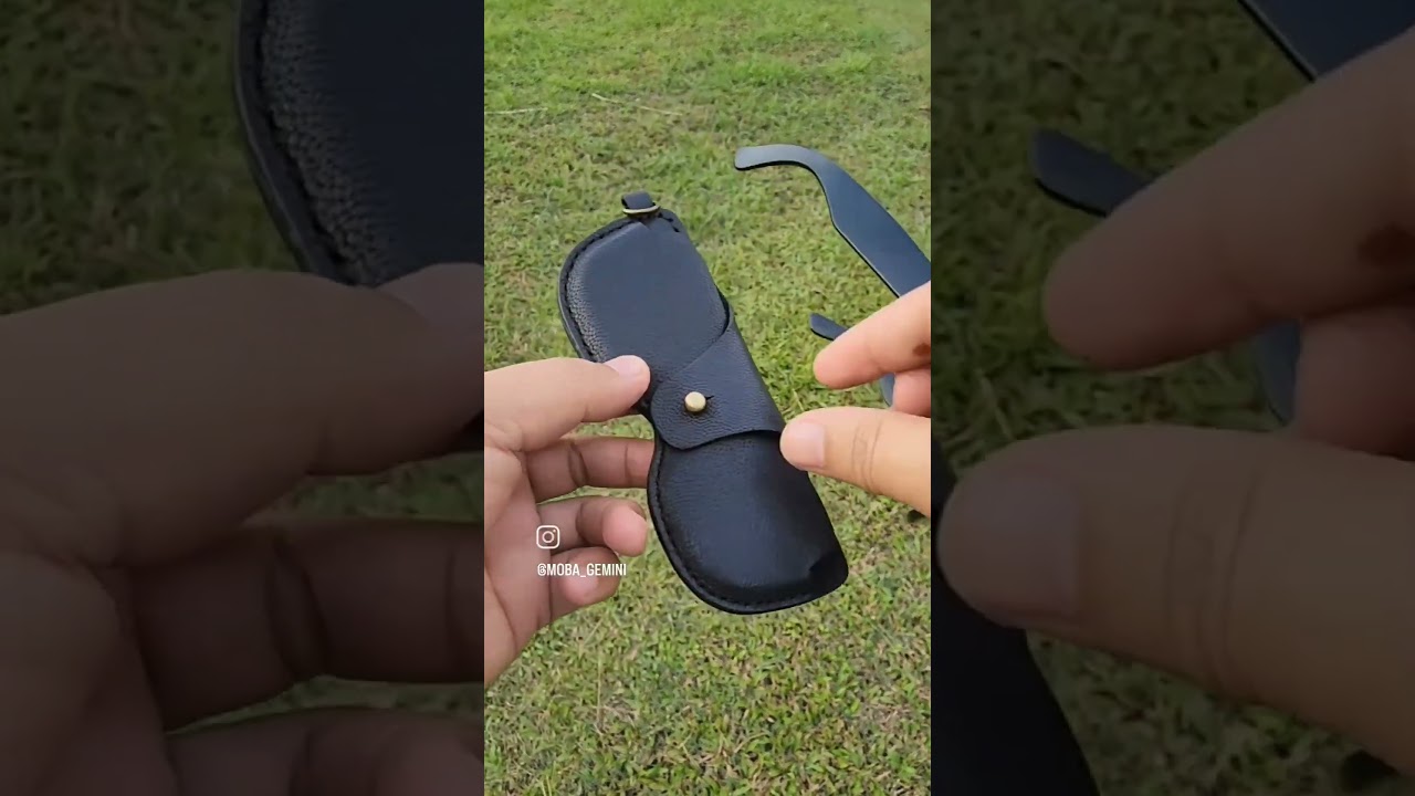 handmade leather case for my rayban new wayfarer.