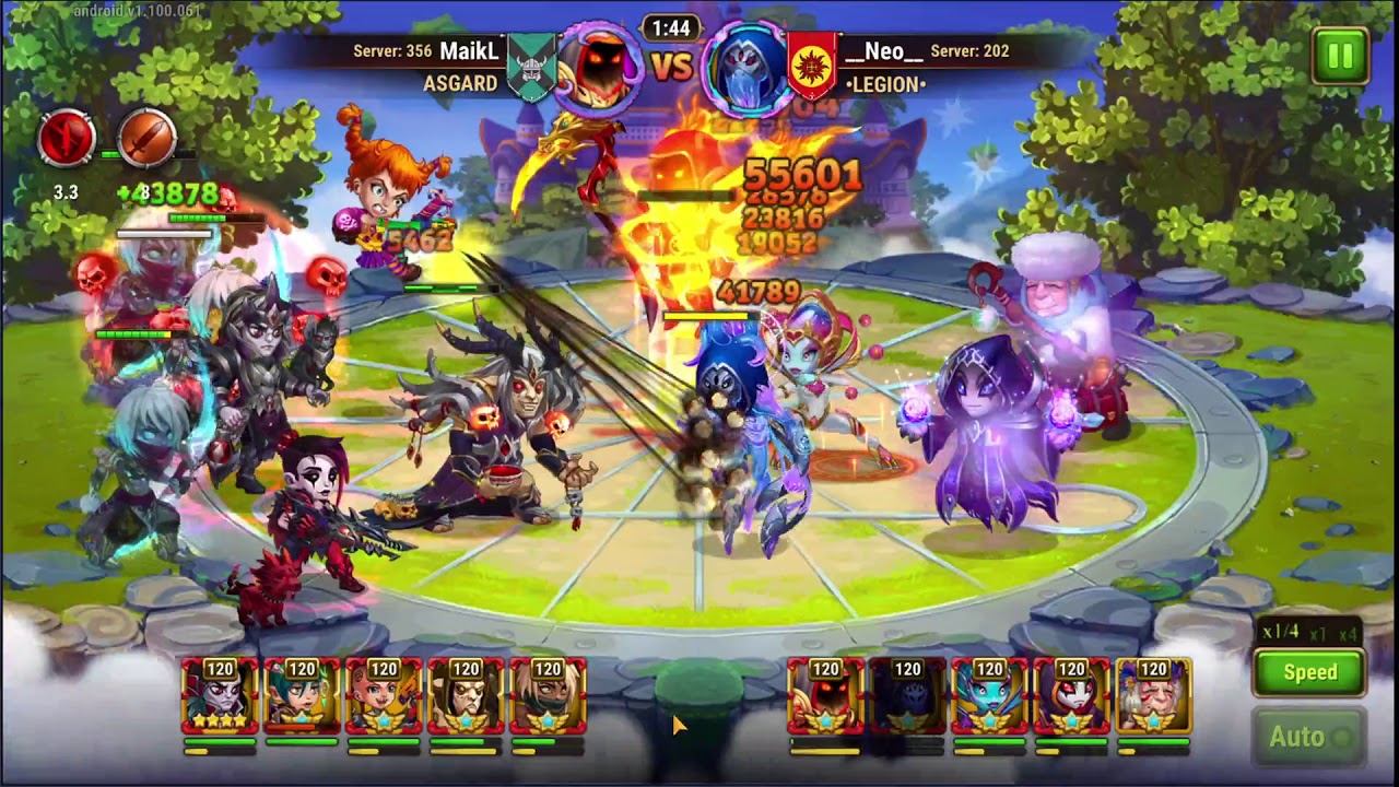 Hero Wars - Cross-Server, 387k vs 322k Daredevil