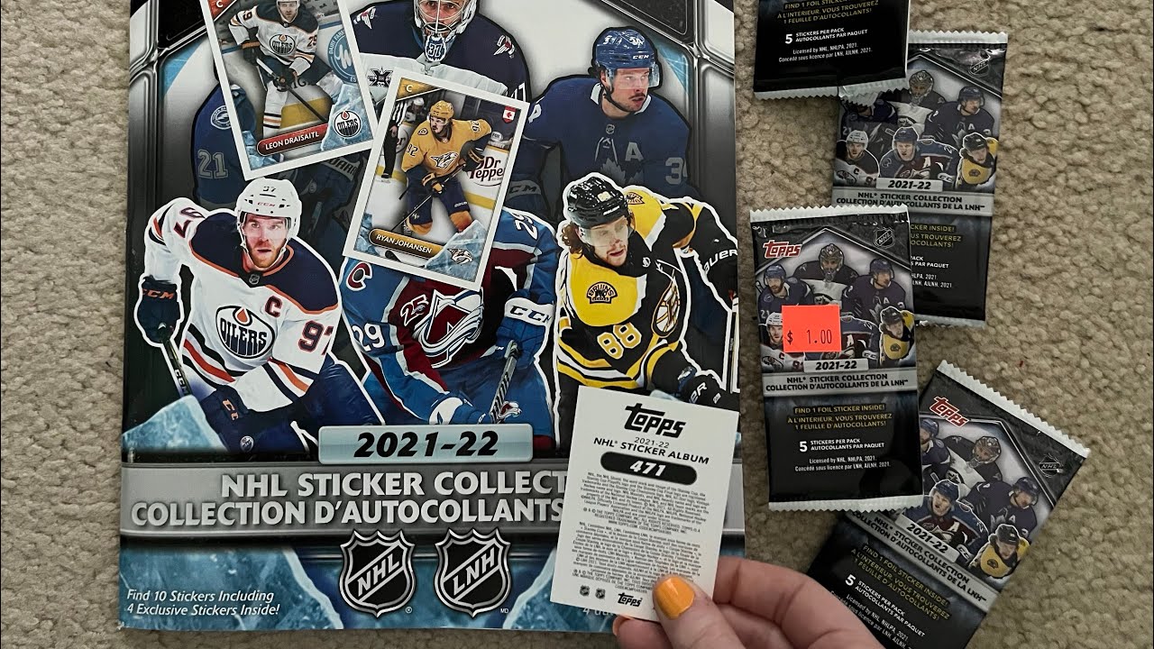 ASMR Hockey Sticker Pack Opening | NHL Pack Opening and Sticker Book Filling