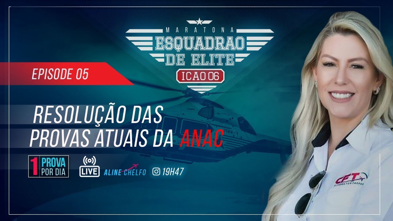 #Live ICAO para Pilotos - Maratona Esquadrão de Elite ICAO 6 - Episode 05