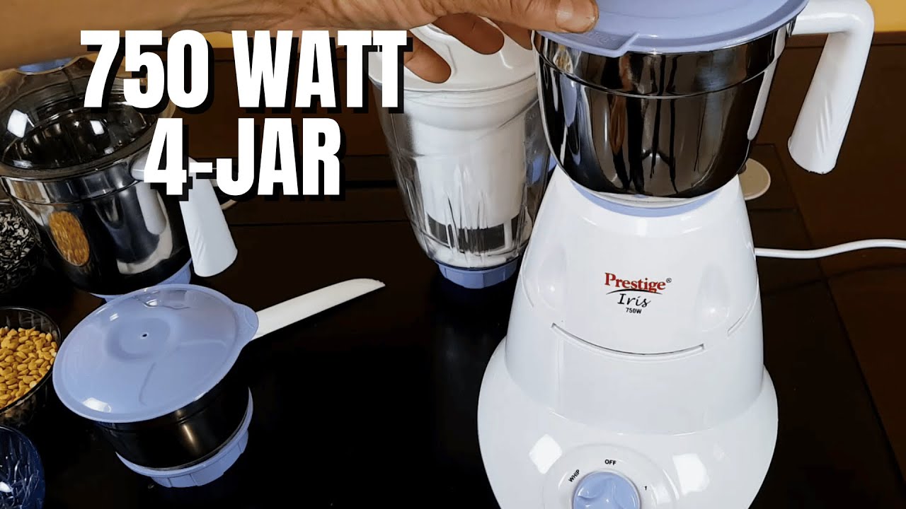 Cheap And Best Mixer Grinder | Prestige Iris Mixer Grinder with 4 Jar | Unboxing | Demo