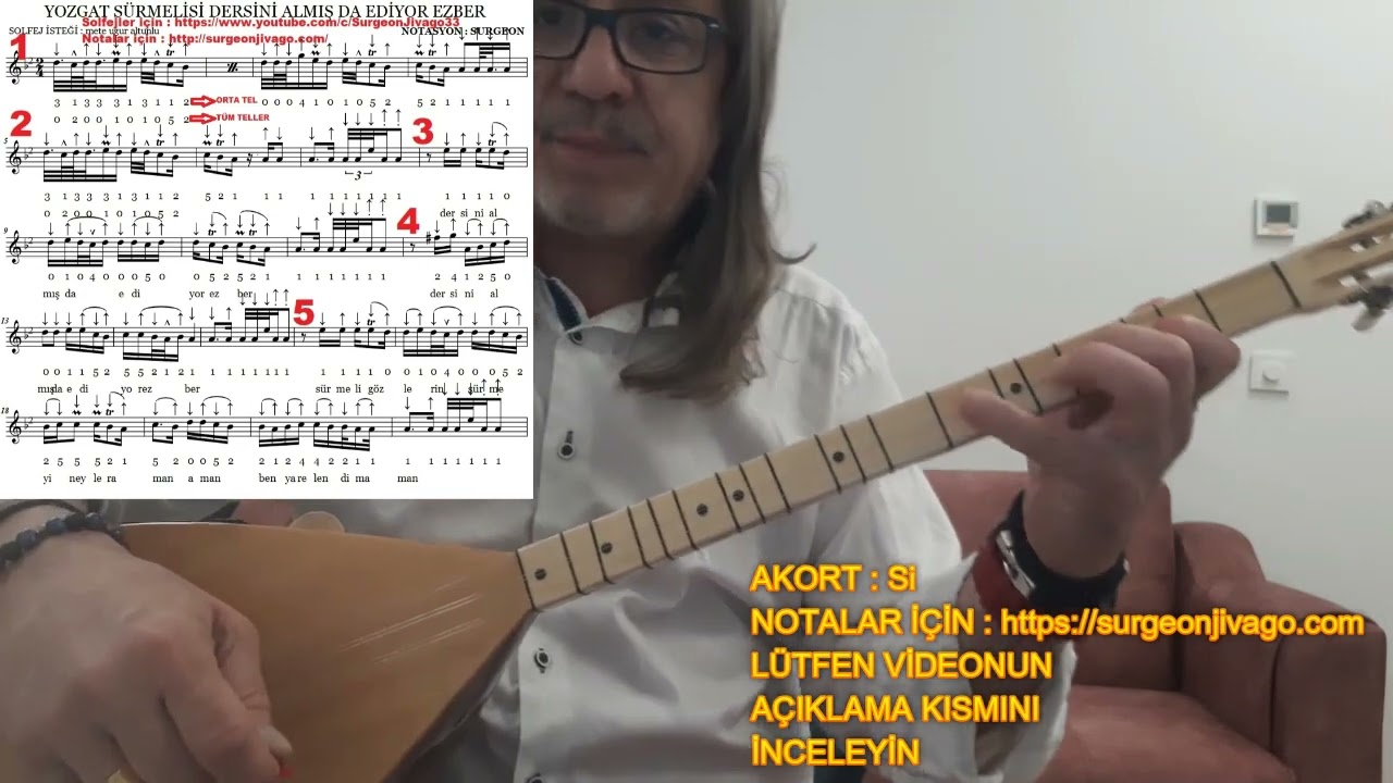 SOLFEJ YOZGAT SÜRMELİSİ DERSİNİ ALMIŞ DA EDİYOR EZBER KISA SAP BAĞLAMA EKLEYEN SURGEON