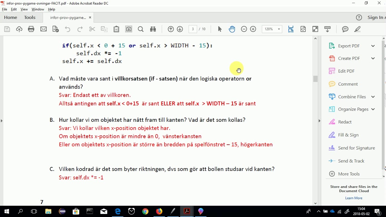 Inför Prov 2