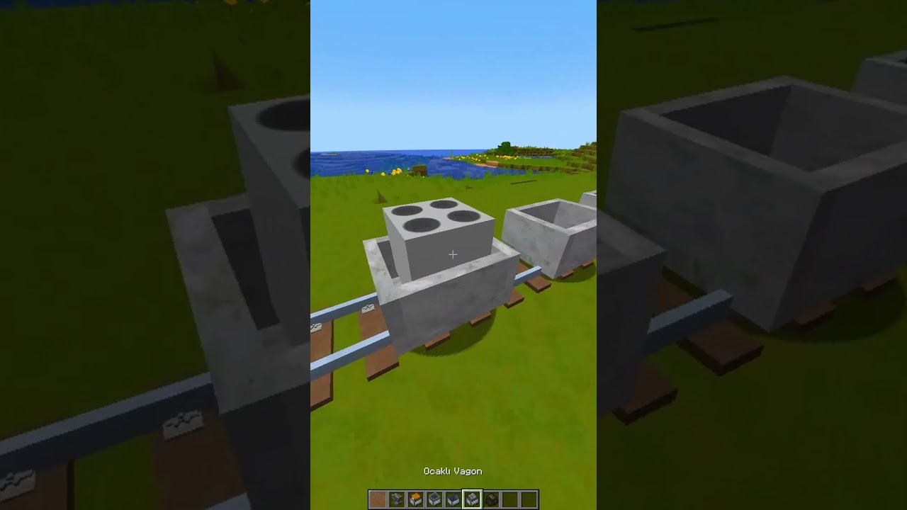 Ger&ccedil;ek&ccedil;i Tren Yapımı #minecraftshorts