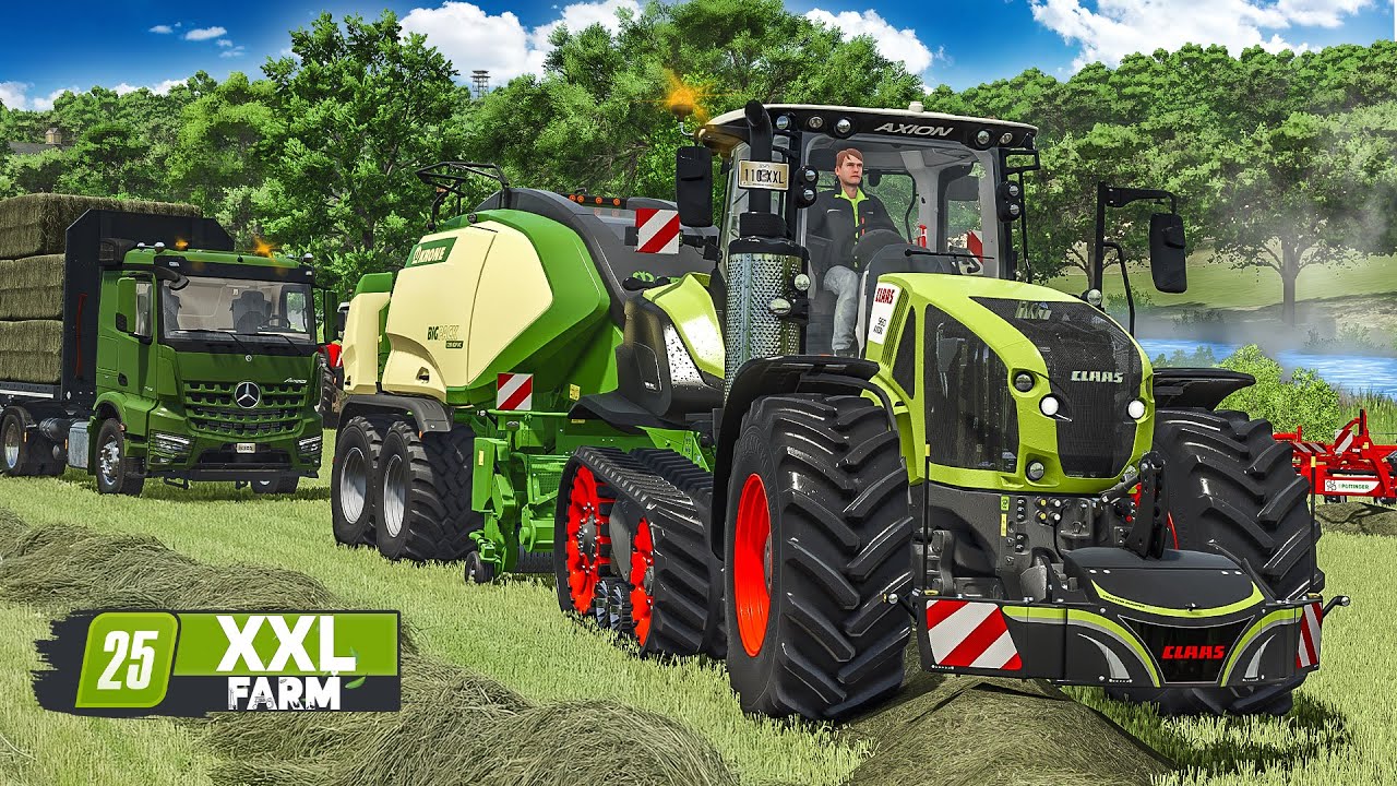 Heu-Ernte vor dem Regen: Geht das gut? | XXL Farm #54 | FARMING SIMULATOR 25
