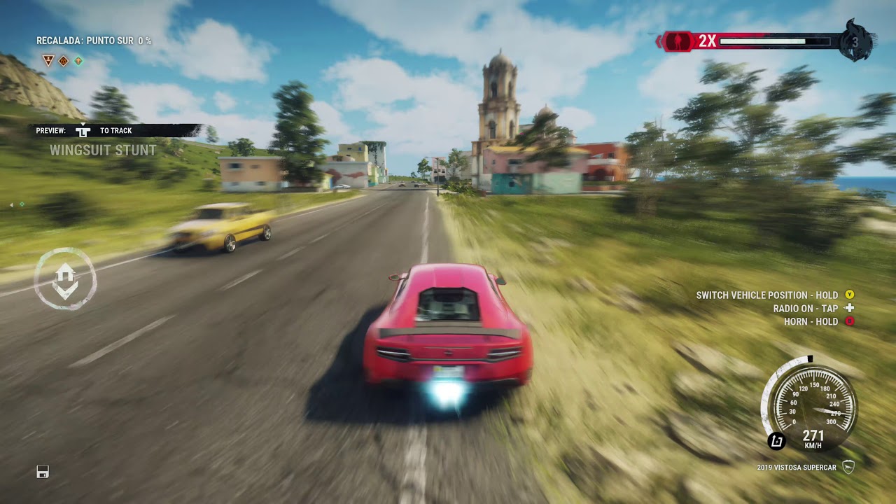 Just Cause 4 car crash