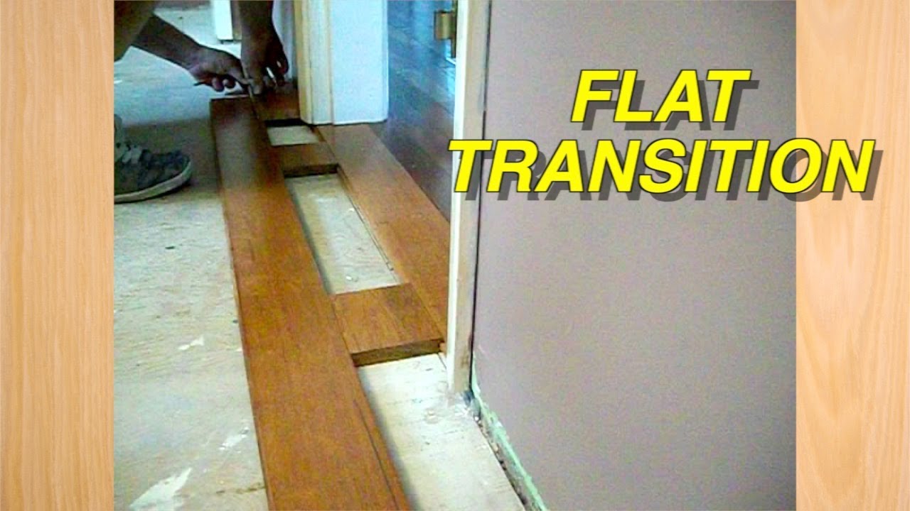 How To Hardwood Flooring Installation with Flat Transition DIY Tricks MrYoucandoityourself