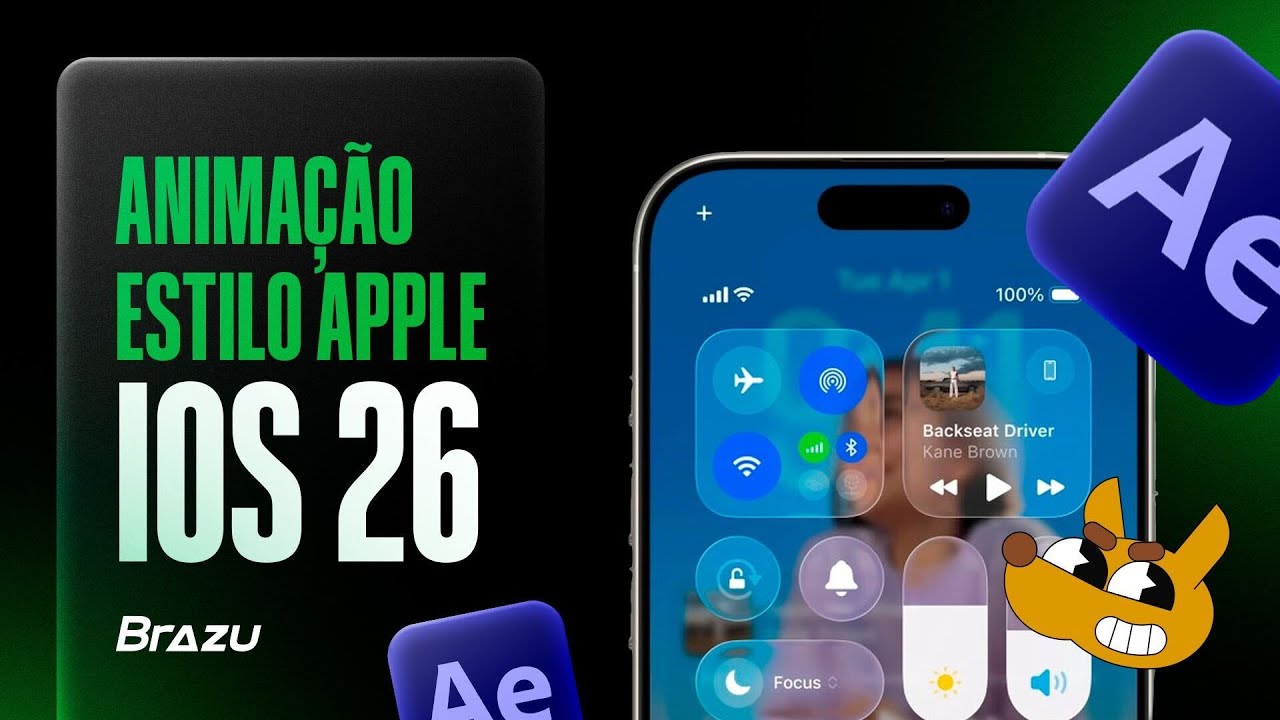 Como fazer ANIMAÇÃO ESTILO APPLE (Liquid Glass) no After Effects (2025)