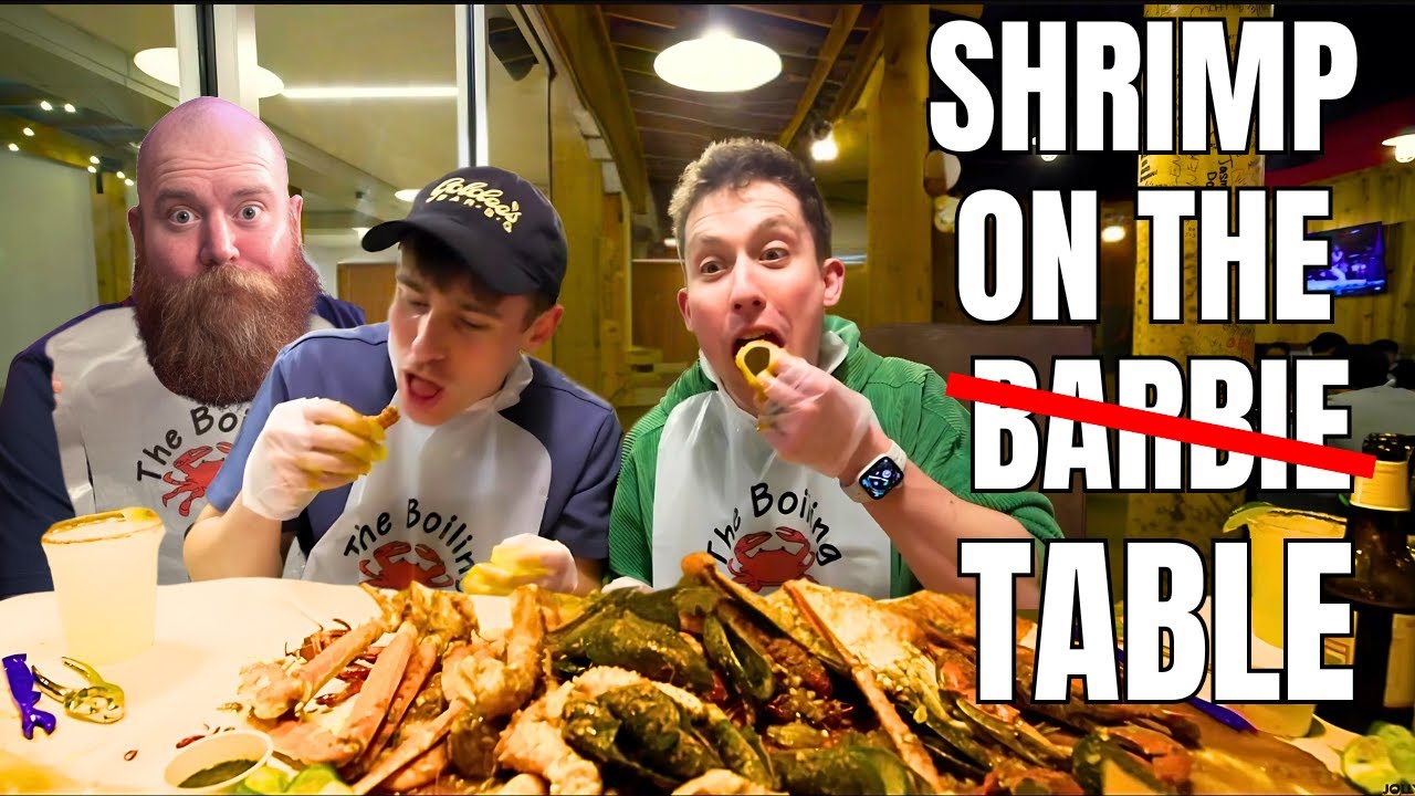 Two Brits Dive Into a REAL Seafood Boil – What a Feast! 🦀🦐