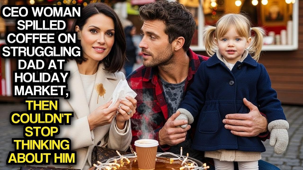 CEO Woman Spilled Coffee On Struggling Dad At Holiday Market, Then Couldn't Stop Thinking About Him
