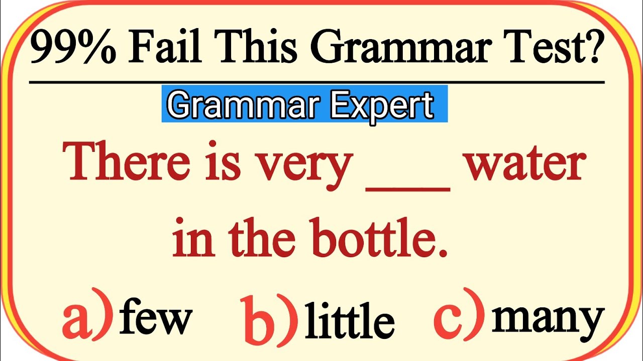 English Grammar Quiz | Test Your Tenses, Articles, and Prepositions