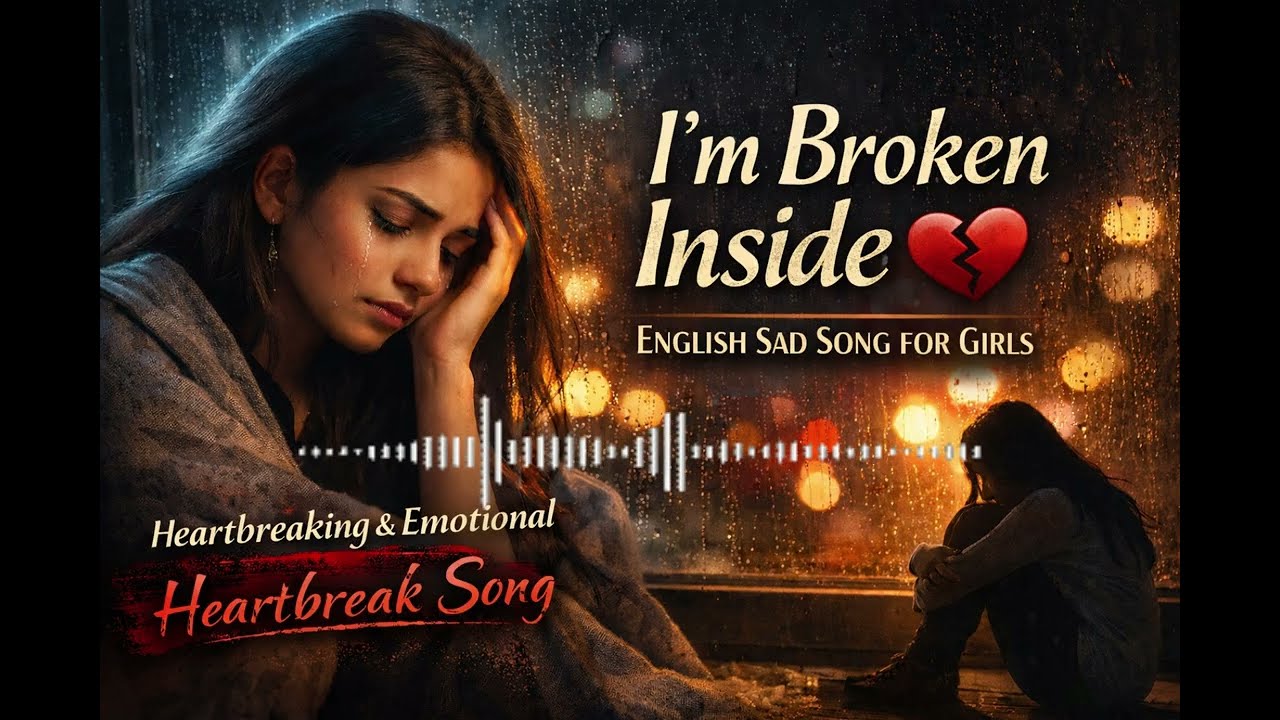 I’m Broken Inside 💔 | English Sad Song for Girls | Emotional Heartbreak Song