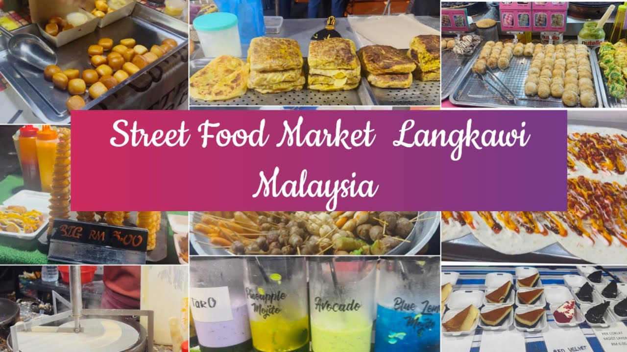 Largest Night Street Food Market  Langkawi 🍢 | Malaysian Series Part 2 | NILA'S CUISINE