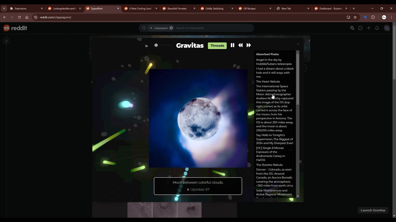 Reddit Player App: Gravitas Threads Chrome Extension