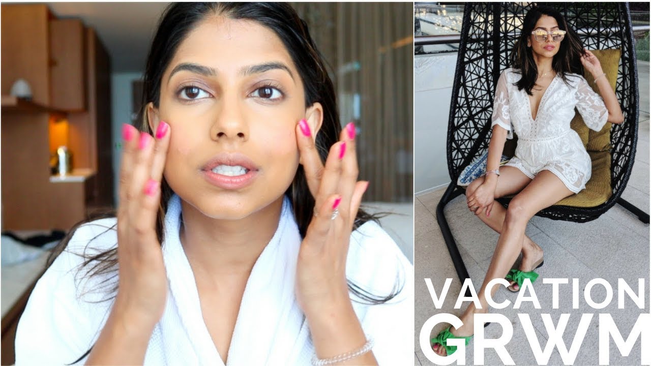 GRWM in my CABO, Mexico Hotel Room! Easy Vacation Makeup!