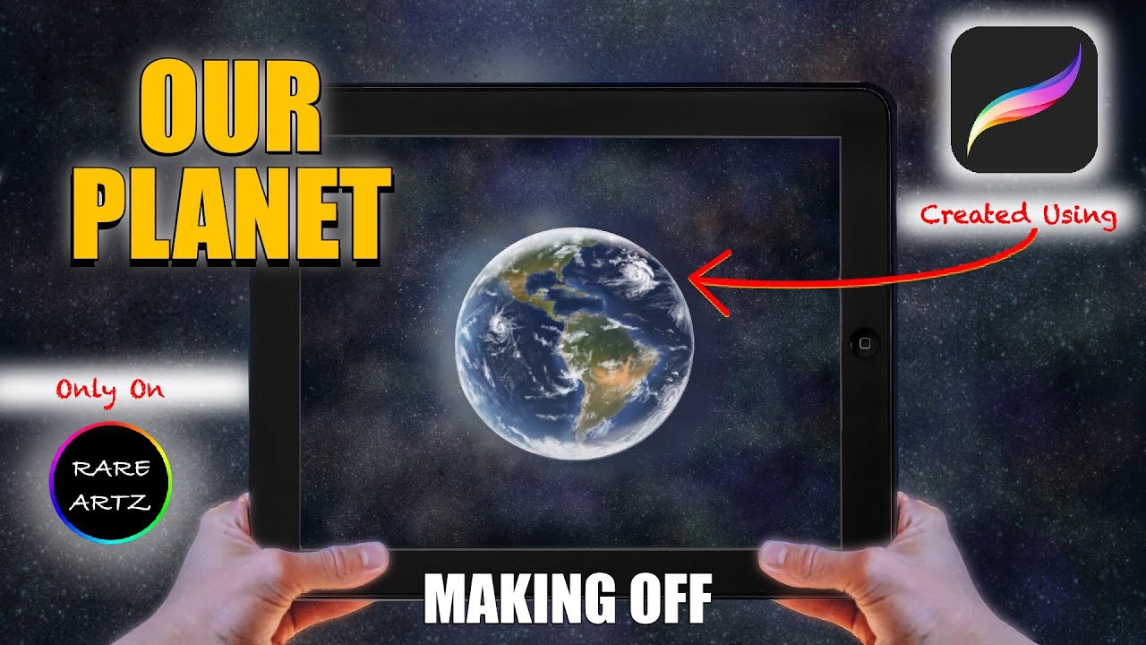Procreate iPad Digital Painting - 'Our Planet (Earth 🌎)' - Timelapse - My Complete Painting Process!