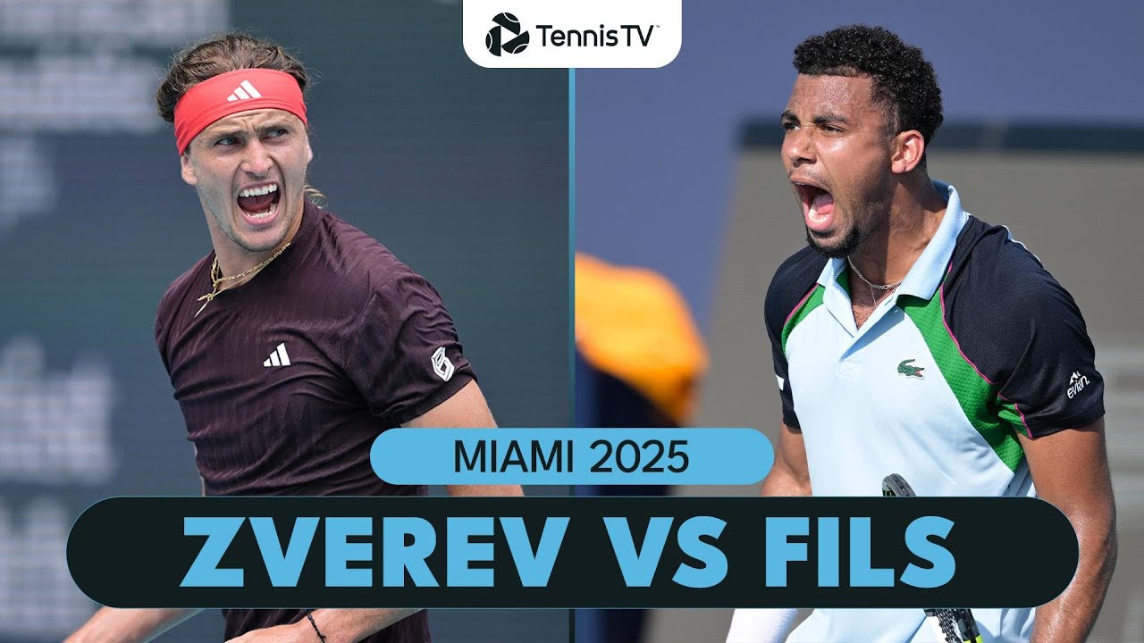 BLOCKBUSTER Alexander Zverev vs Arthur Fils Match 🔥 | Miami 2025 Highlights