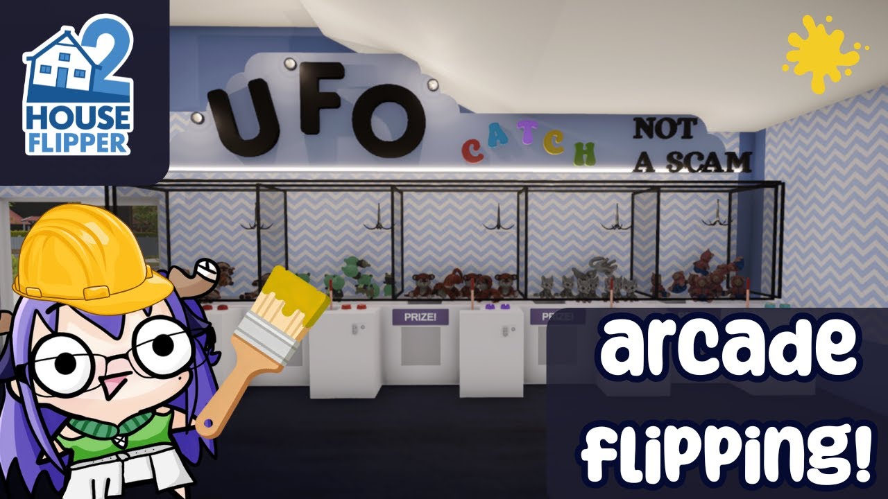Flipping an arcade in House Flipper 2!