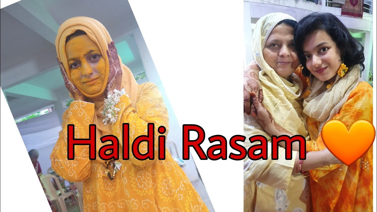 Haldi Rasam💛#meenazfam #haldi #vlog #viral