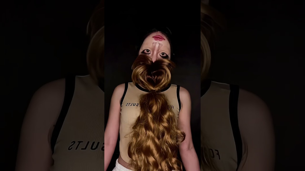 Upside down face makeup